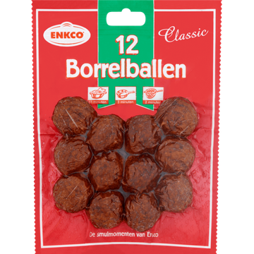 Enkco Classic Borrelballen 12 Stuks 200 g