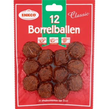Enkco Classic Borrelballen 12 Stuks 200 g