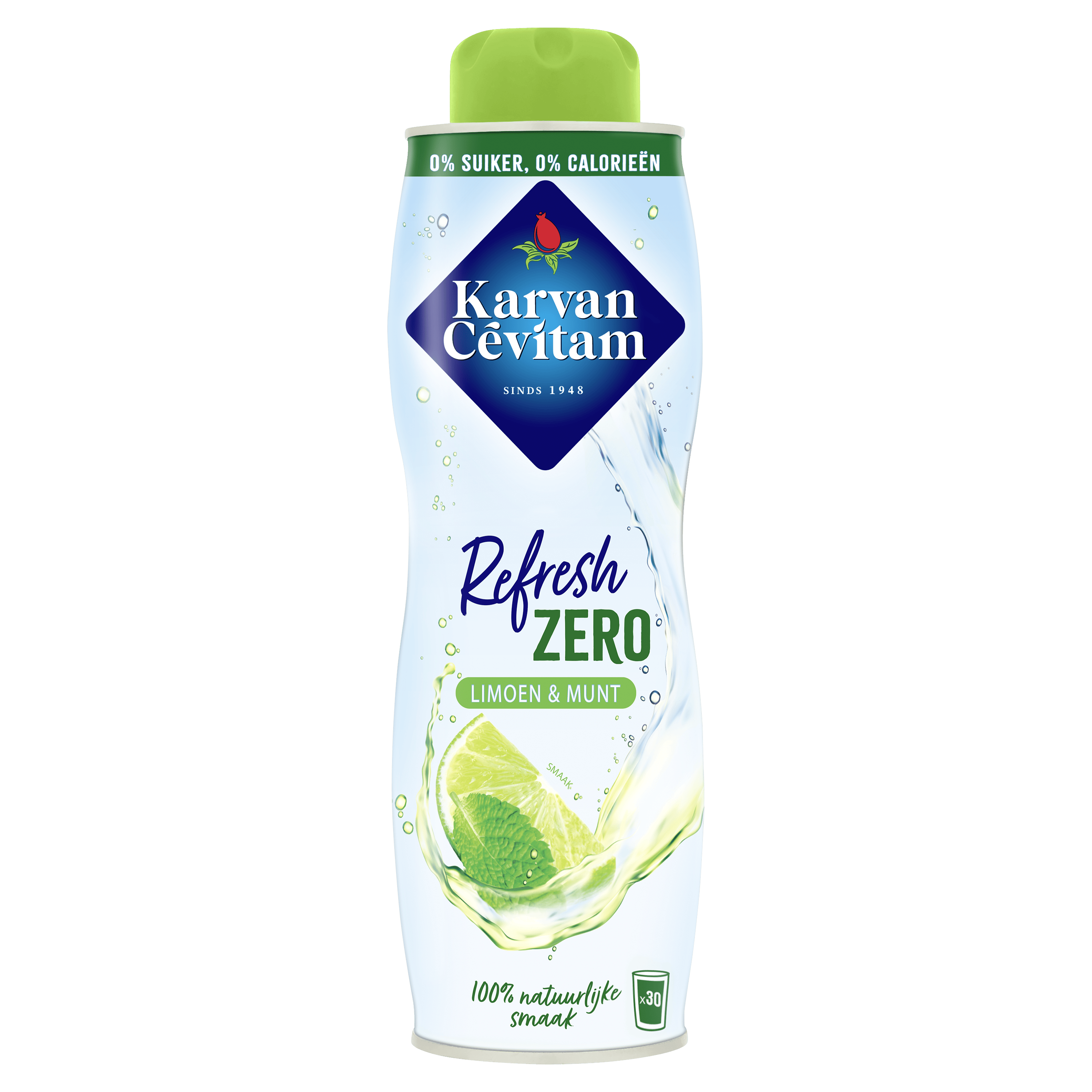 Karvan Cévitam Zero Limoen en Munt Siroop 600 ml