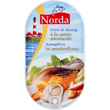 Norda Haringfilets in Mosterdsaus 200 g