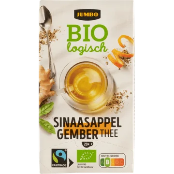 Jumbo Biologisch Sinaasappel Gember Thee 20 Stuks 30 g