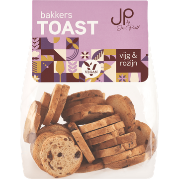 JP Bakkers Toast Vijg & Rozijn 100 g