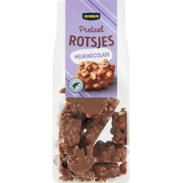 Jumbo Pretzel Rotsjes Melkchocolade 120 g