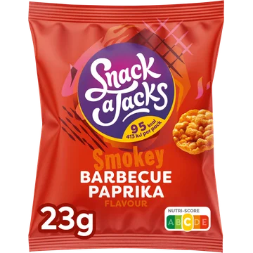 Snack A Jacks Crispies Barbecue Paprika Rijstwafels 23 gr