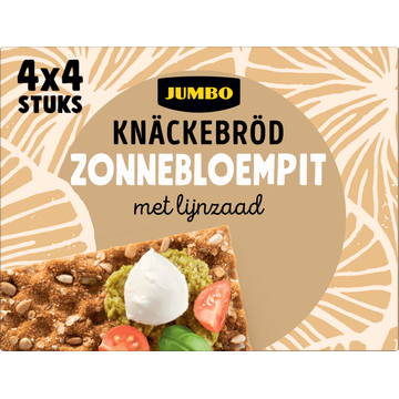 Jumbo Knäckebröd Zonnebloempit 4 x 4 Stuks