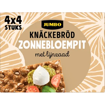 Jumbo Knäckebröd Zonnebloempit 4 x 4 Stuks