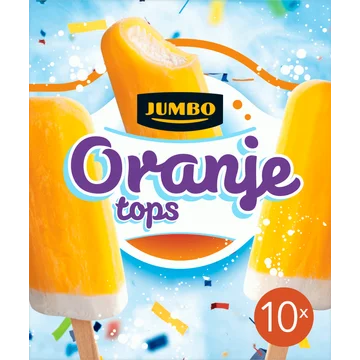 Jumbo Oranje Tops 10 Stuks