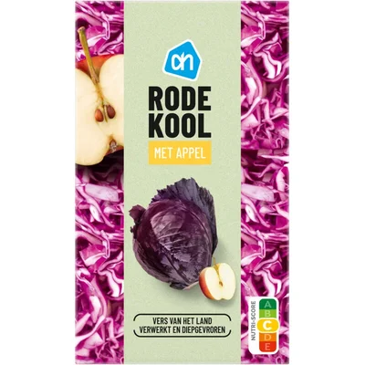 AH Rode kool met appel