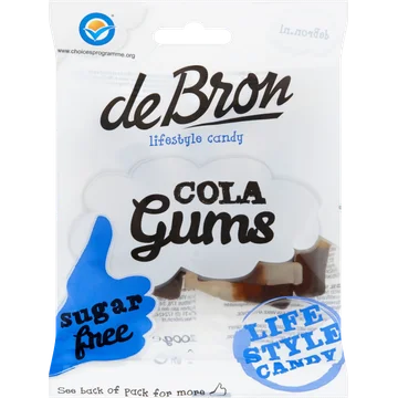 De Bron Cola Gums Sugarfree 100 g