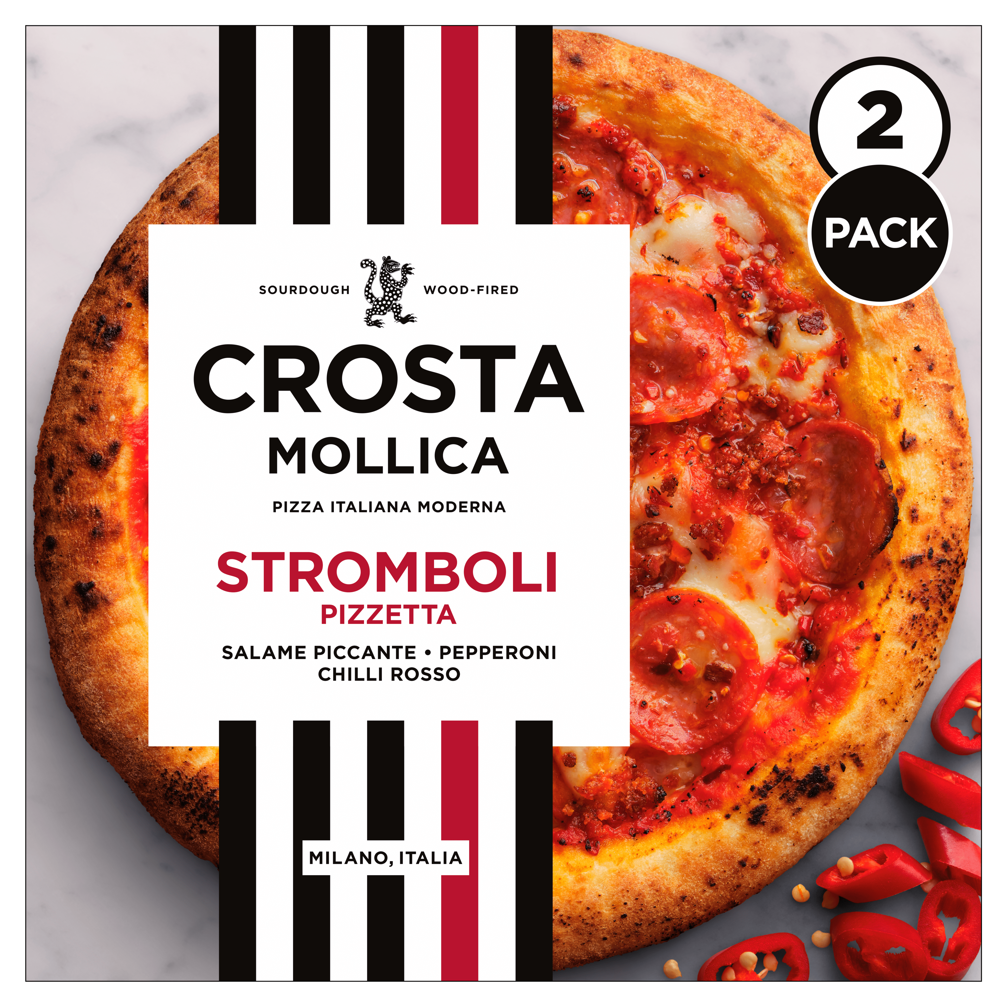 Crosta Mollica Pizzetta Stromboli 2-pack