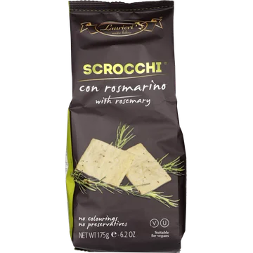 Laurieri Scrocchi Grande Crackers with Sea Salt 175 g