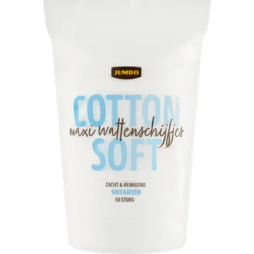 Jumbo Cotton Soft Maxi Wattenschijfjes 50 Stuks