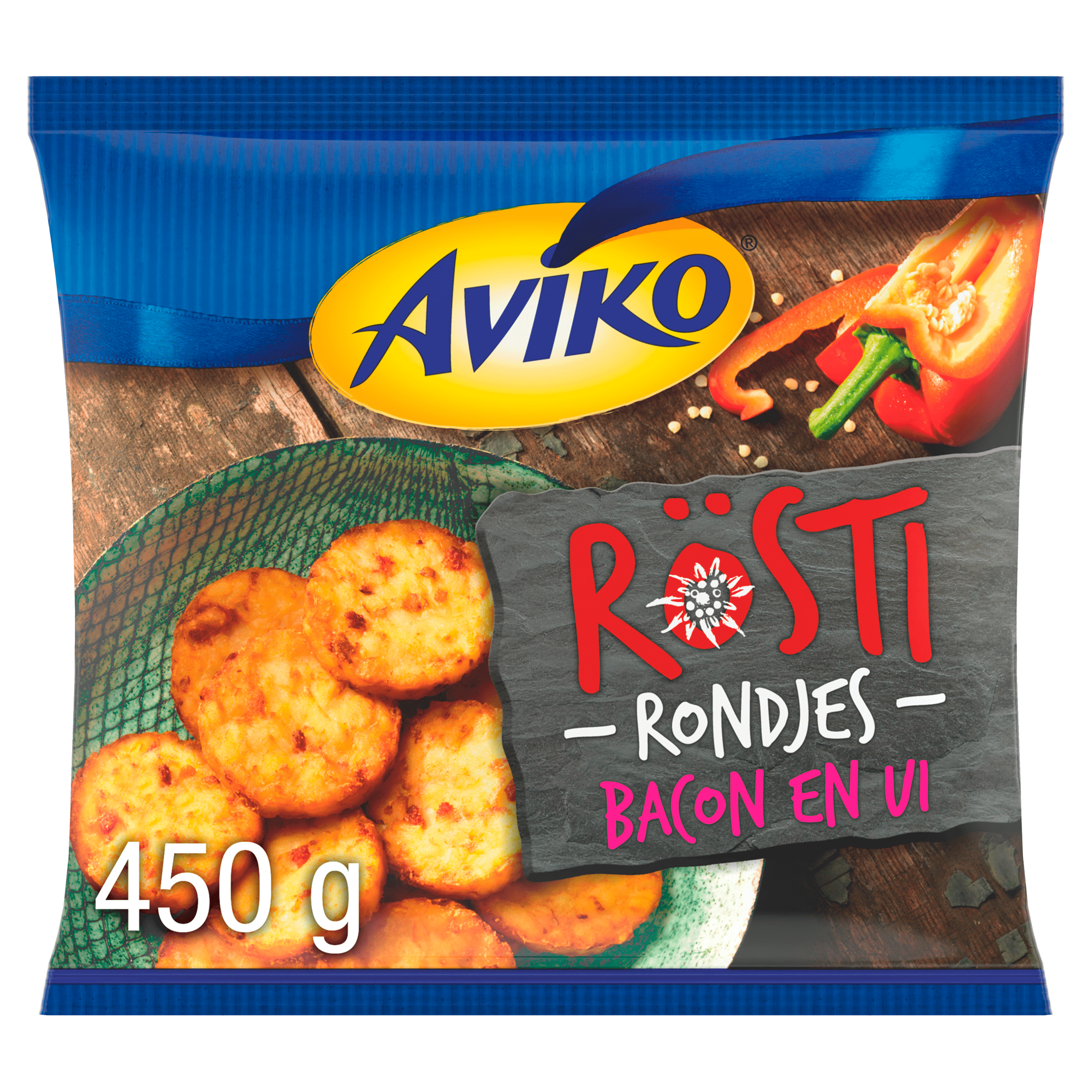 Aviko Rösti rondjes bacon & ui
