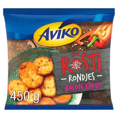Aviko Rösti rondjes bacon & ui