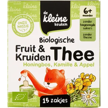 De Kleine Keuken Biologische Fruit & Kruiden Thee 6+ Maanden 15 Stuks