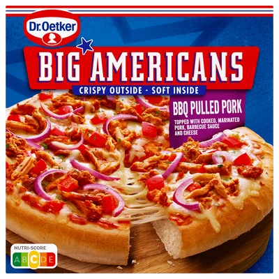 Dr. Oetker Big Americans pizza BBQ pulled pork