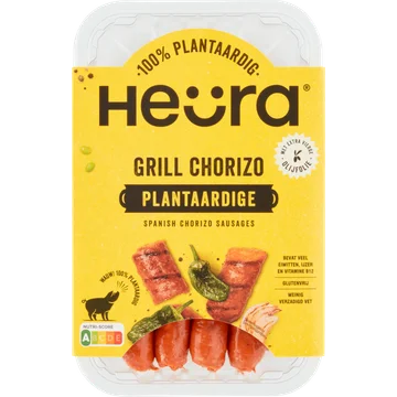 Heüra Grill Chorizo Plantaardige Spanish Chorizo Sausages 216 g