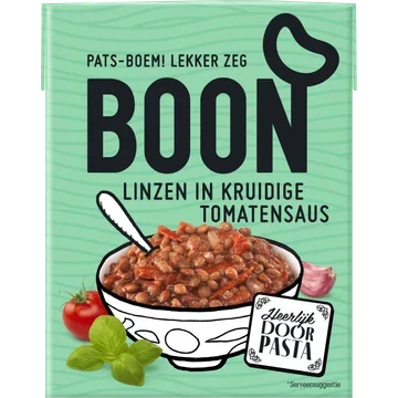 Boon Linzen in Kruidige Tomatensaus 380 g