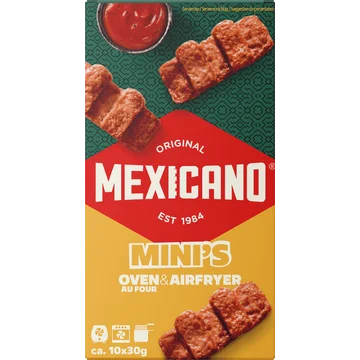 Mexicano Mini's oven & airfryer snacks