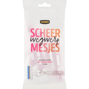 Jumbo Wegwerp Scheermesjes 5 Stuks