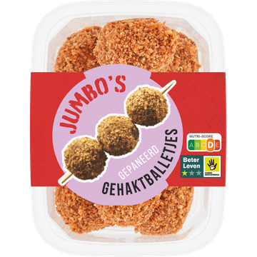Jumbo's Gehaktballetjes Gepaneerd 135 g