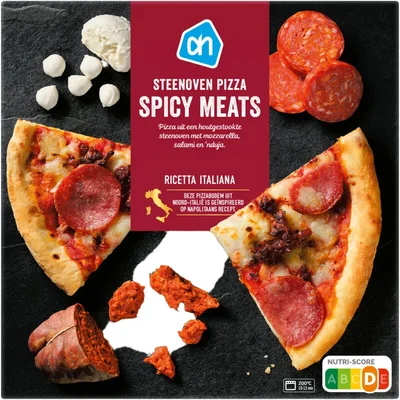 AH Steenoven pizza spicy meats