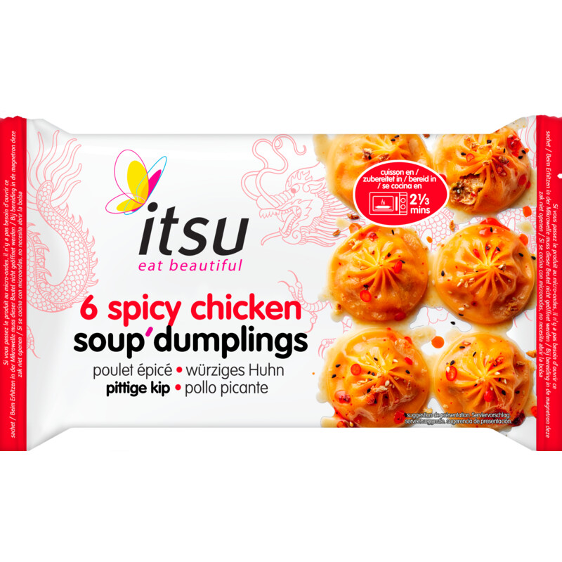 Itsu Spicy chicken soup dumplings