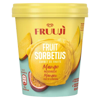 Ola Fruuji fruit sorbetijs mango