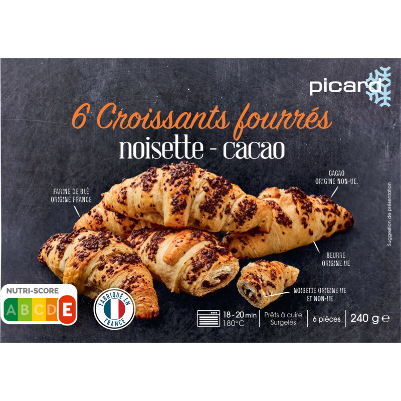 Picard Croissants cacao hazelnoot