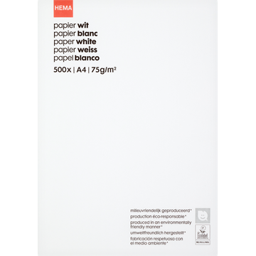 HEMA Papier Wit A4 500 Stuks
