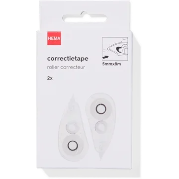 2x Correctietape 5mmx8m