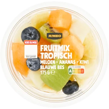 Jumbo Fruitmix Tropisch Meloen - Ananas - Kiwi Blauwe Bes 175 g