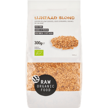 Raw Organic Food Lijnzaad Blond 300 g