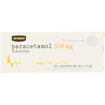 Jumbo Paracetamol Tabletten 50 Stuks 500mg