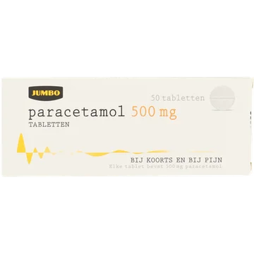 Jumbo Paracetamol Tabletten 50 Stuks 500mg