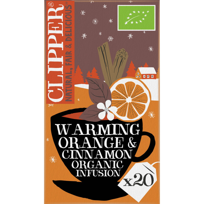 Clipper Warming orange cinnamon organic infusion