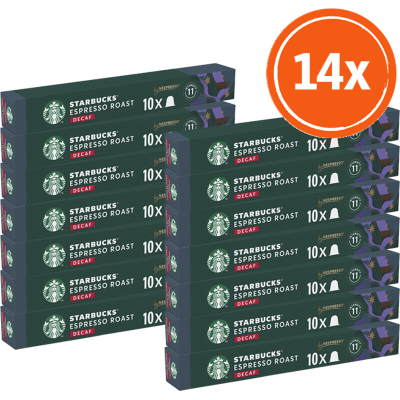 Starbucks Nespresso decaf espresso roast 14-pck