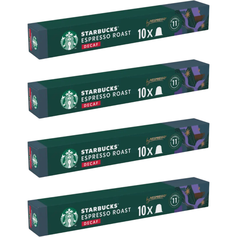 Starbucks Nespresso decaf espresso roast cap 6-pck