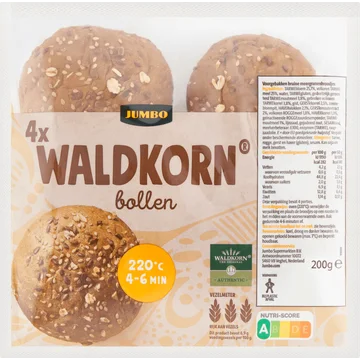 Jumbo - Waldkorn Bollen - 4 Stuks