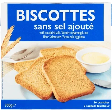 Biscottes 36 Sneetjes 300 g