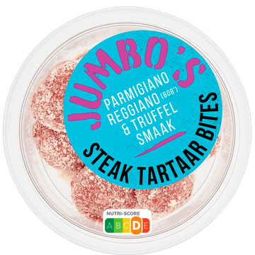 Jumbo's Steak Tartaar Bites Parmigiano Reggiano & Truffel Smaak 120 g