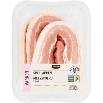 Jumbo Speklappen met Zwoerd 3 Stuks