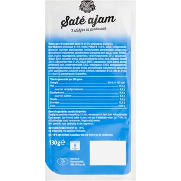 Fresh & Frozen Saté Ajam 130 g