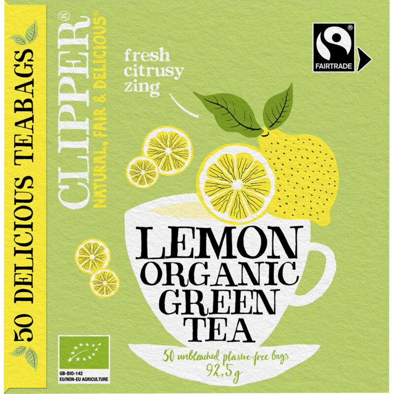 Clipper Lemon organic green tea