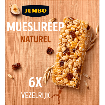 Jumbo Mueslireep Naturel 6 Stuks