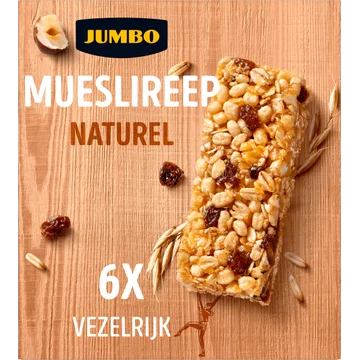 Jumbo Mueslireep Naturel 6 Stuks