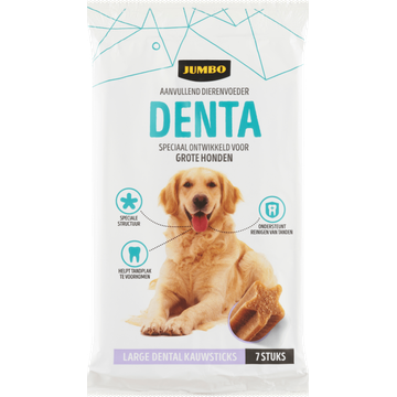 Jumbo Aanvullend Dierenvoeder Denta Large Dental Kauwsticks 7 Stuks 270 g