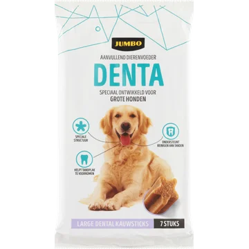 Jumbo Aanvullend Dierenvoeder Denta Large Dental Kauwsticks 7 Stuks 270 g