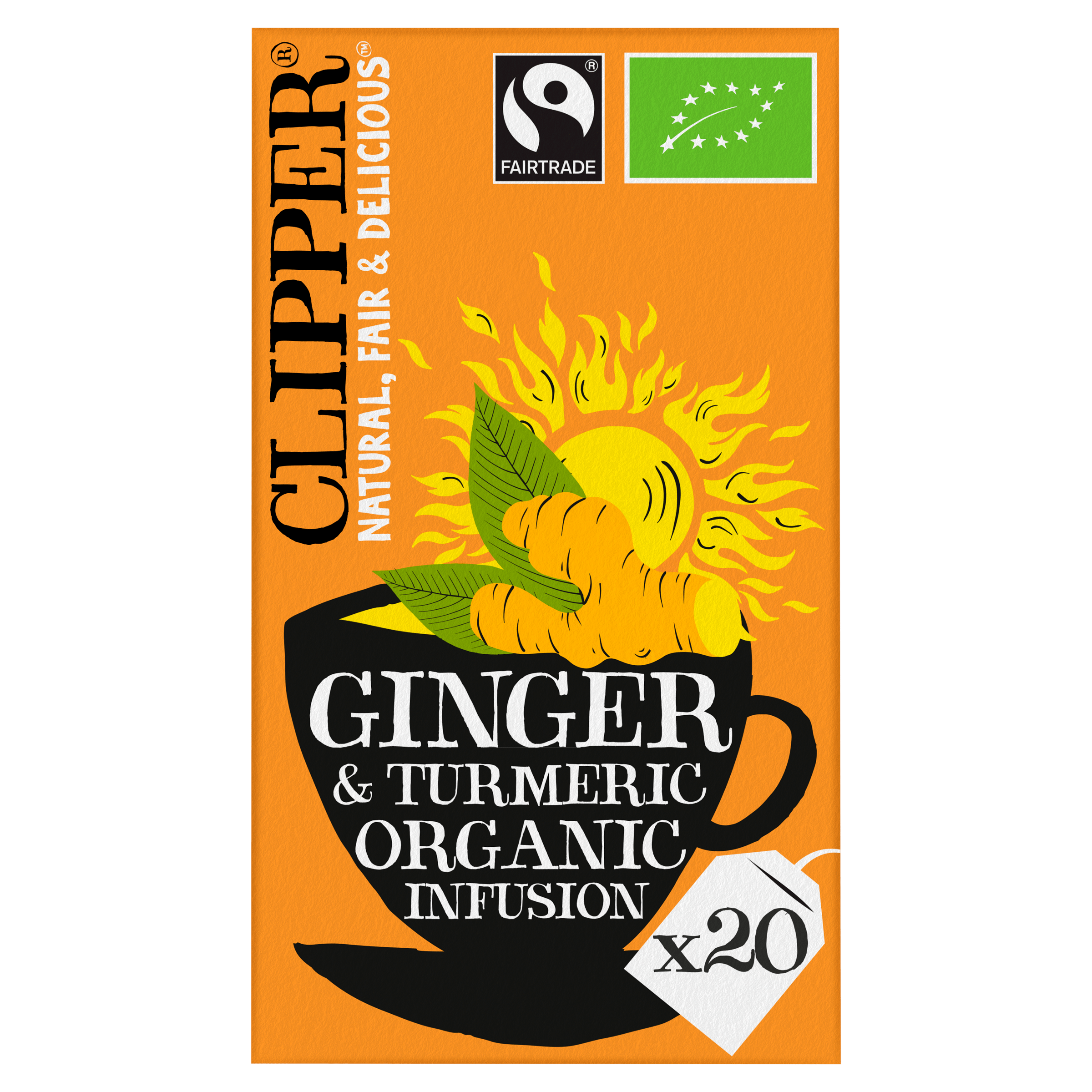 Clipper Ginger turmeric organic infusion