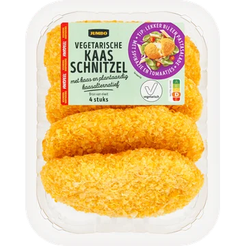 Jumbo Vegetarische Kaas Schnitzel Voordeelverpakking 4 Stuks